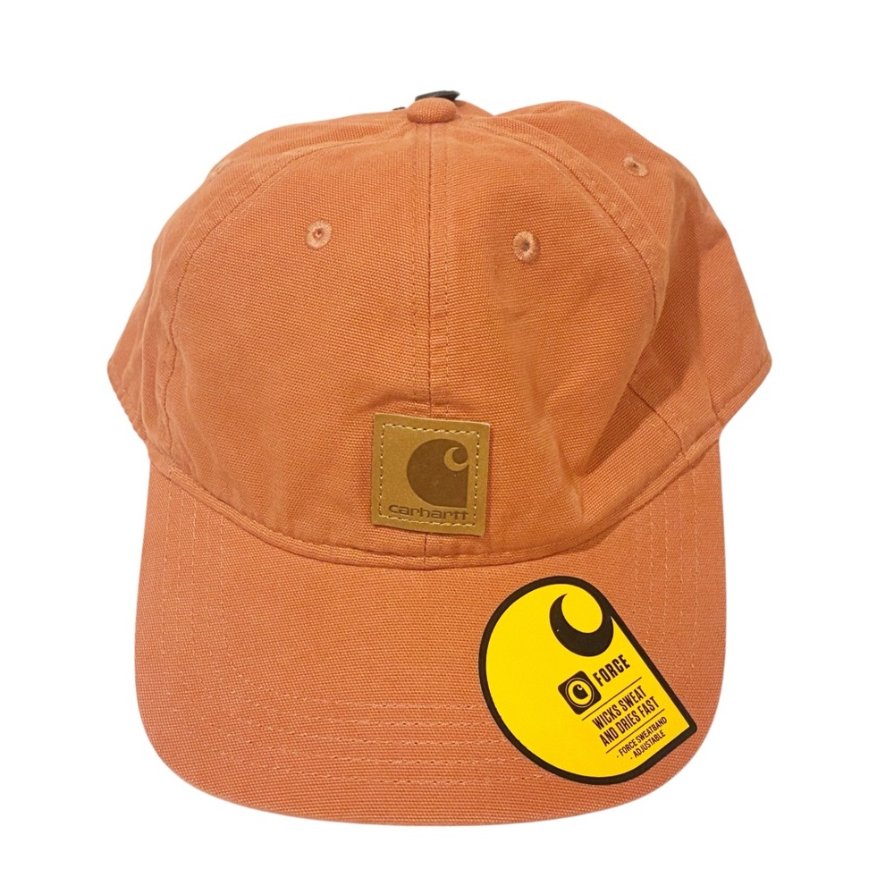 Carhartt Hat Cap Mens Snap Back Orange Brown Outdoors Streetwear Work Patch NEW